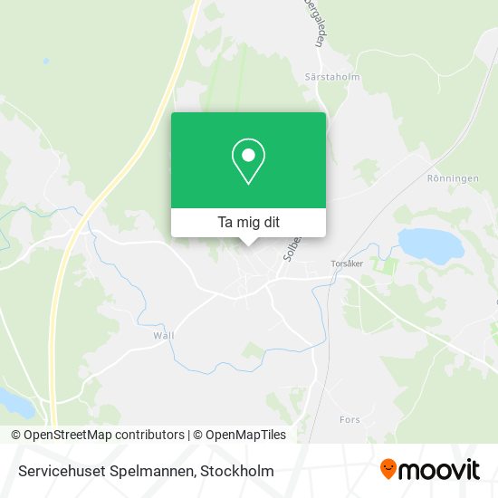 Servicehuset Spelmannen karta