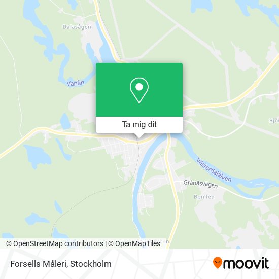 Forsells Måleri karta