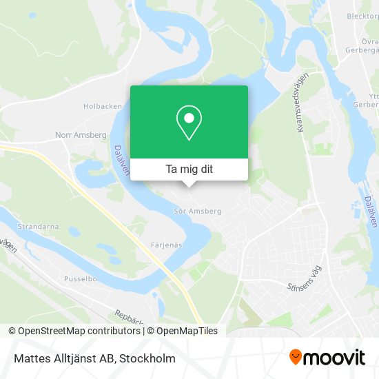 Mattes Alltjänst AB karta