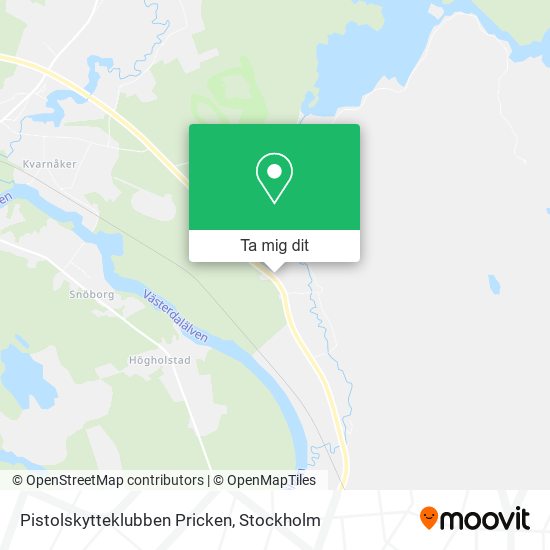 Pistolskytteklubben Pricken karta