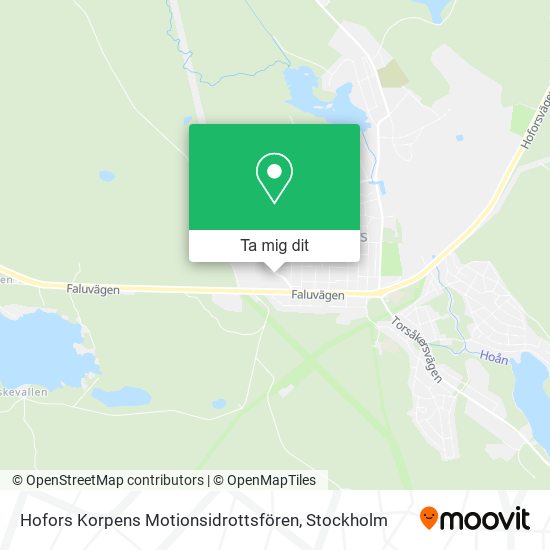 Hofors Korpens Motionsidrottsfören karta
