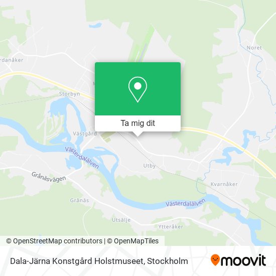 Dala-Järna Konstgård Holstmuseet karta