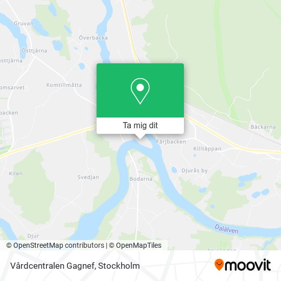 Vårdcentralen Gagnef karta