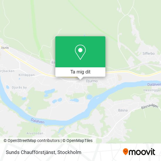 Sunds Chaufförstjänst karta