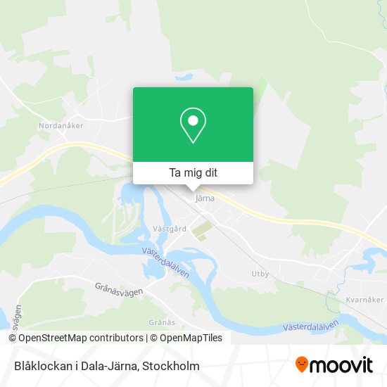 Blåklockan i Dala-Järna karta