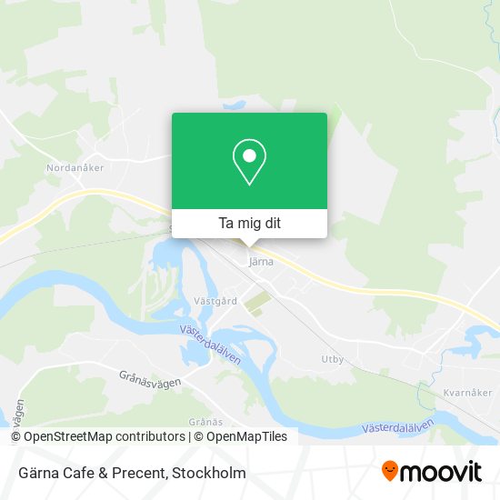 Gärna Cafe & Precent karta