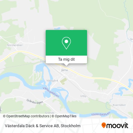 Västerdala Däck & Service AB karta