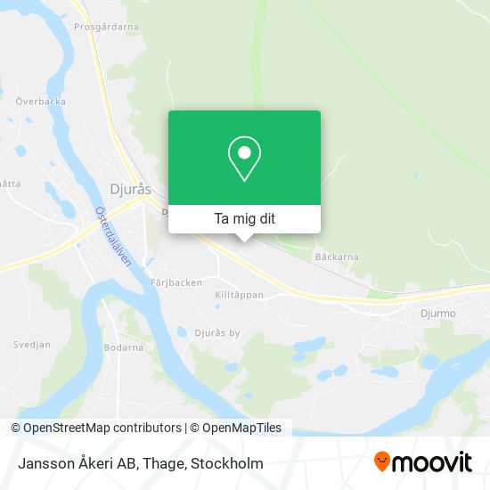Jansson Åkeri AB, Thage karta