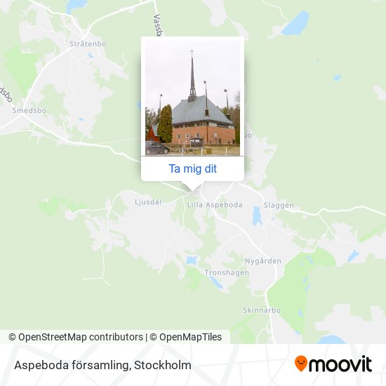 Aspeboda församling karta