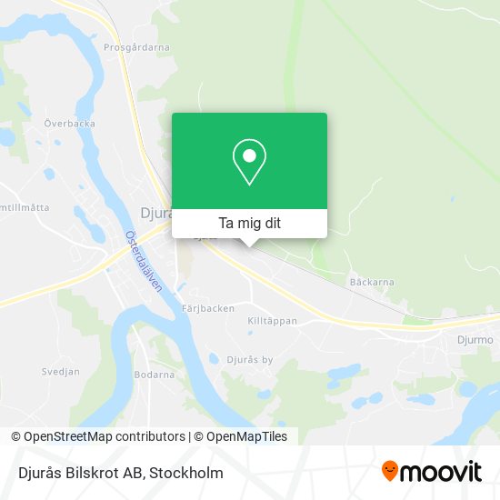 Djurås Bilskrot AB karta