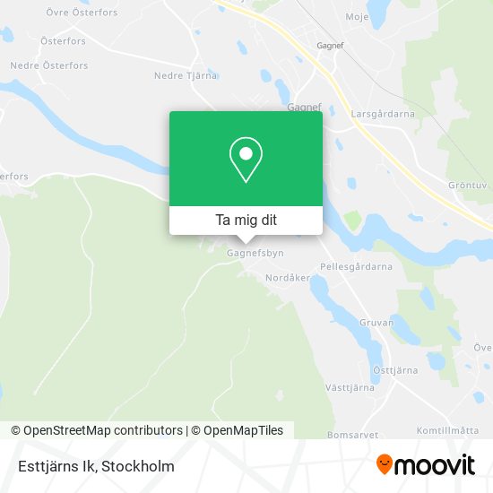 Esttjärns Ik karta