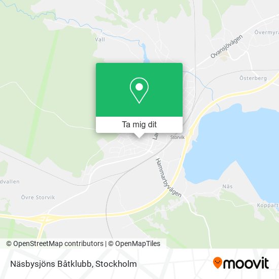 Näsbysjöns Båtklubb karta