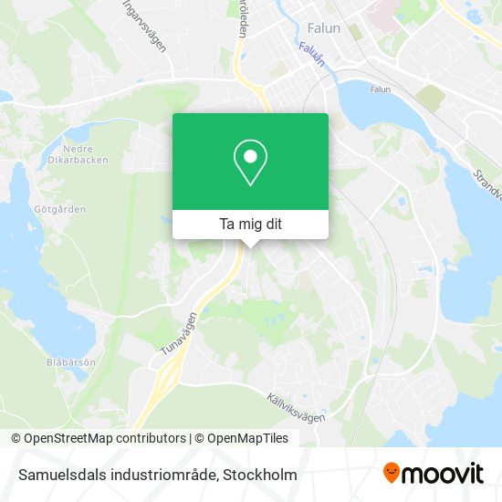 Samuelsdals industriområde karta