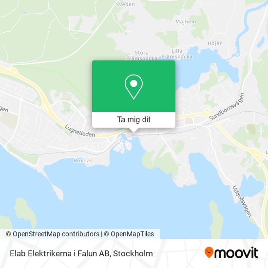 Elab Elektrikerna i Falun AB karta