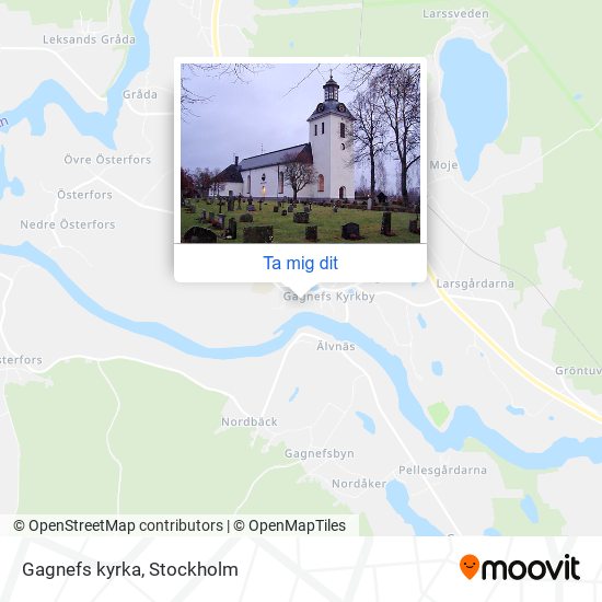 Gagnefs kyrka karta