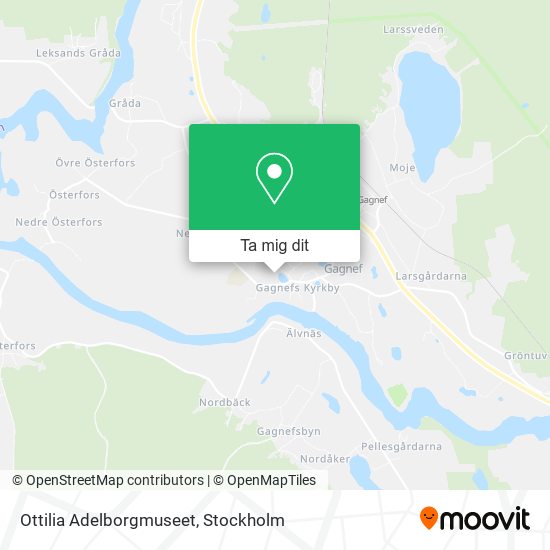 Ottilia Adelborgmuseet karta