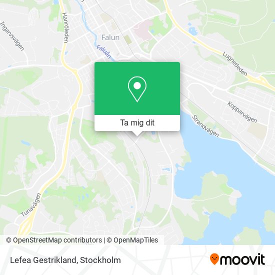 Lefea Gestrikland karta