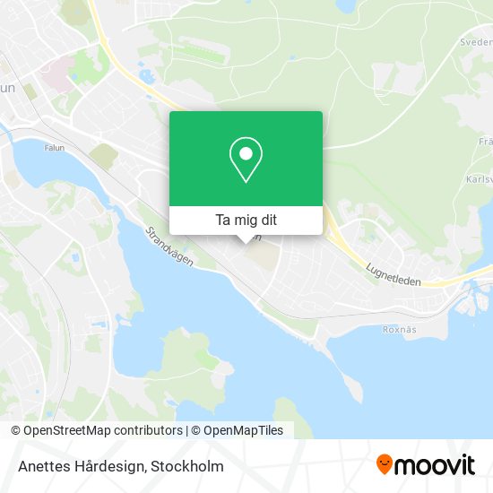 Anettes Hårdesign karta