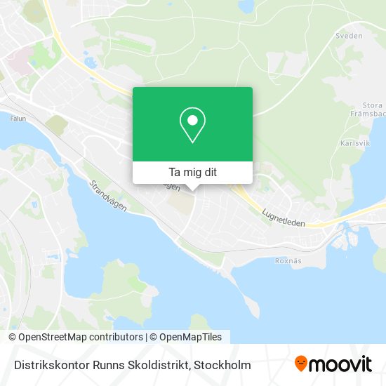 Distrikskontor Runns Skoldistrikt karta