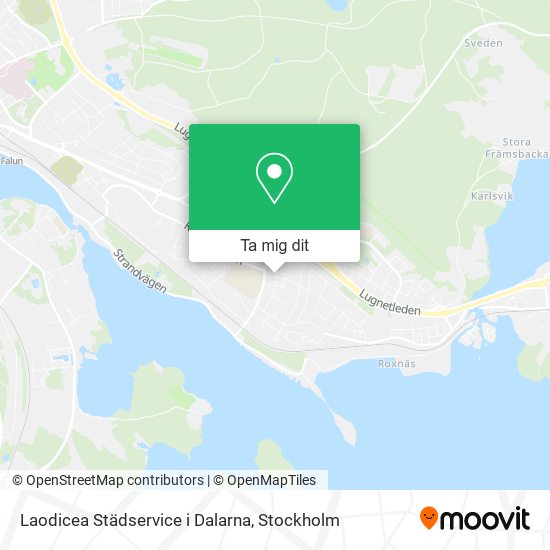 Laodicea Städservice i Dalarna karta