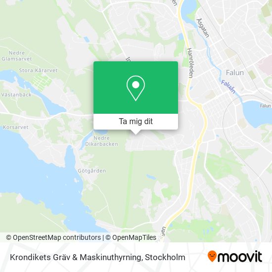 Krondikets Gräv & Maskinuthyrning karta