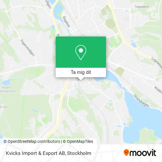 Kvicks Import & Export AB karta