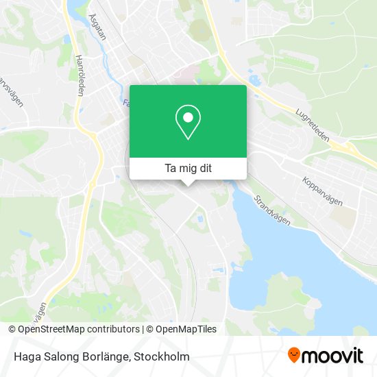 Haga Salong Borlänge karta