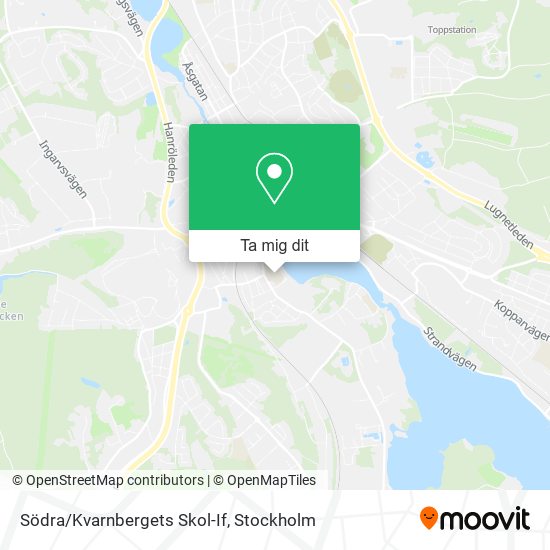 Södra/Kvarnbergets Skol-If karta