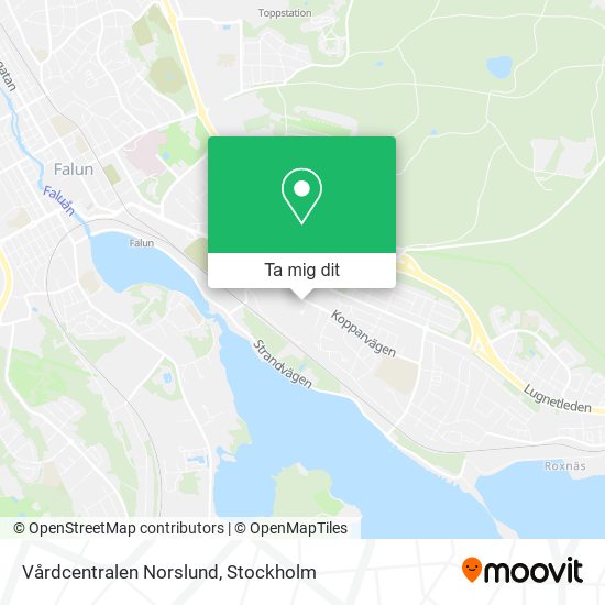 Vårdcentralen Norslund karta