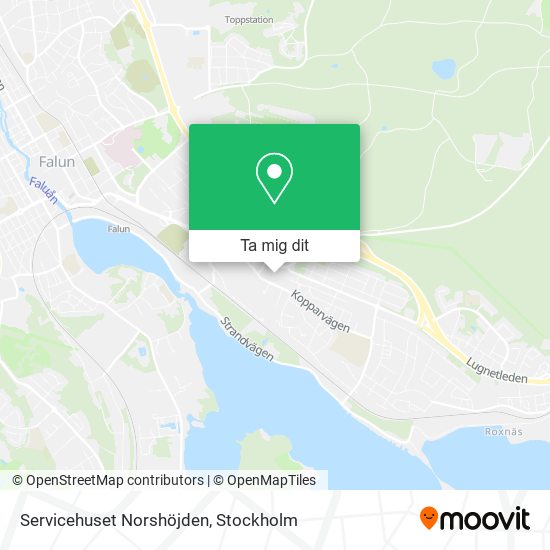 Servicehuset Norshöjden karta