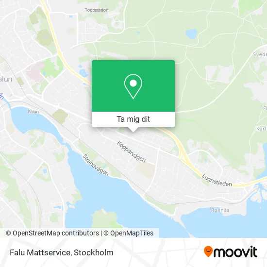 Falu Mattservice karta