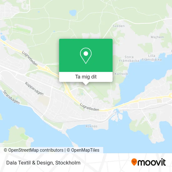 Dala Textil & Design karta