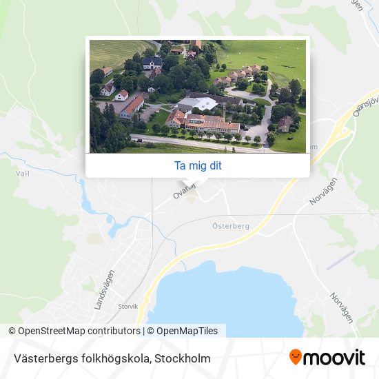 Västerbergs folkhögskola karta