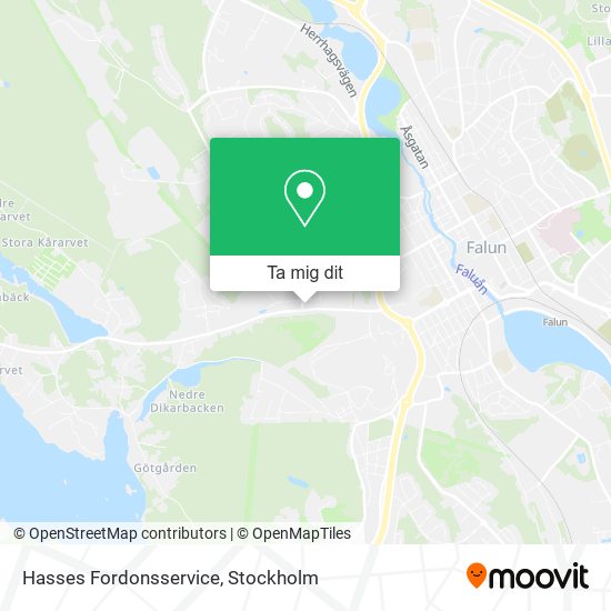 Hasses Fordonsservice karta