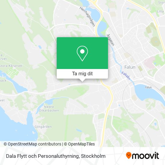 Dala Flytt och Personaluthyrning karta