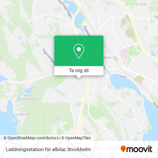 Laddningsstation för elbilar karta