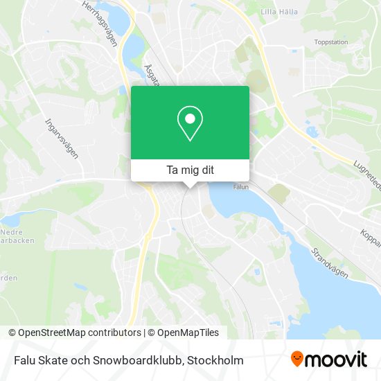 Falu Skate och Snowboardklubb karta