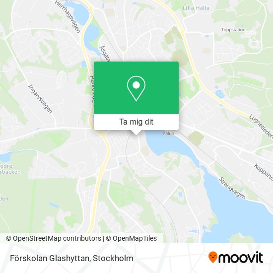 Förskolan Glashyttan karta