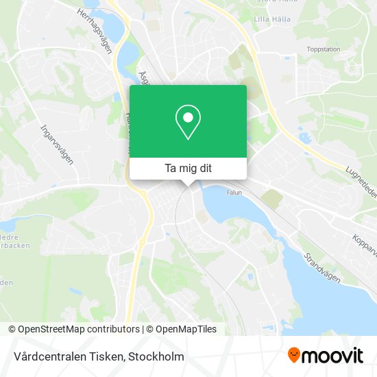 Vårdcentralen Tisken karta