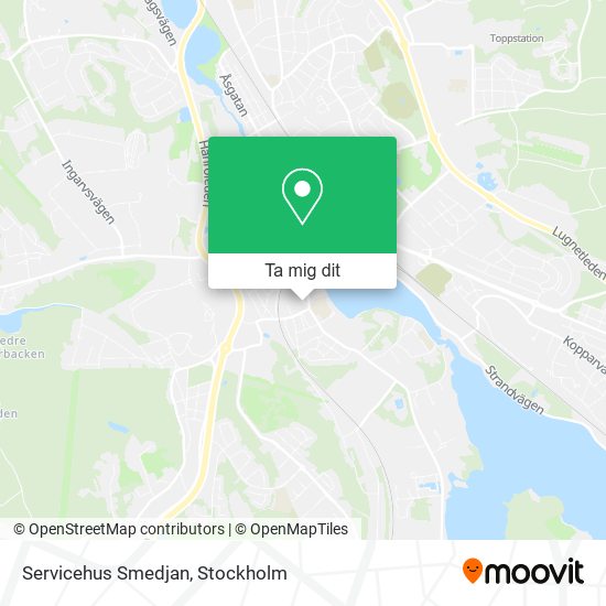 Servicehus Smedjan karta