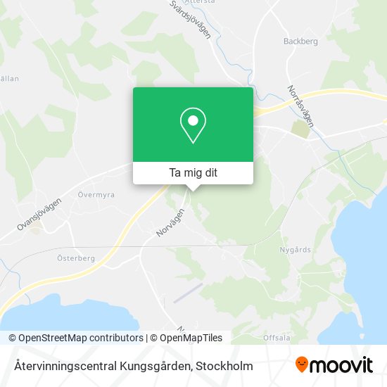 Återvinningscentral Kungsgården karta