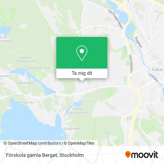 Förskola gamla Berget karta