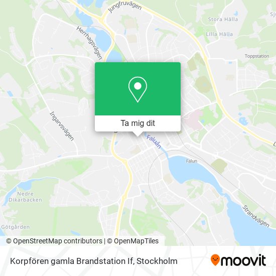 Korpfören gamla Brandstation If karta
