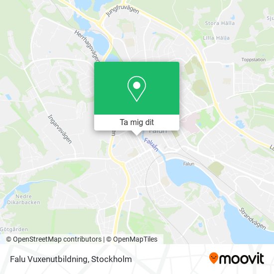 Falu Vuxenutbildning karta