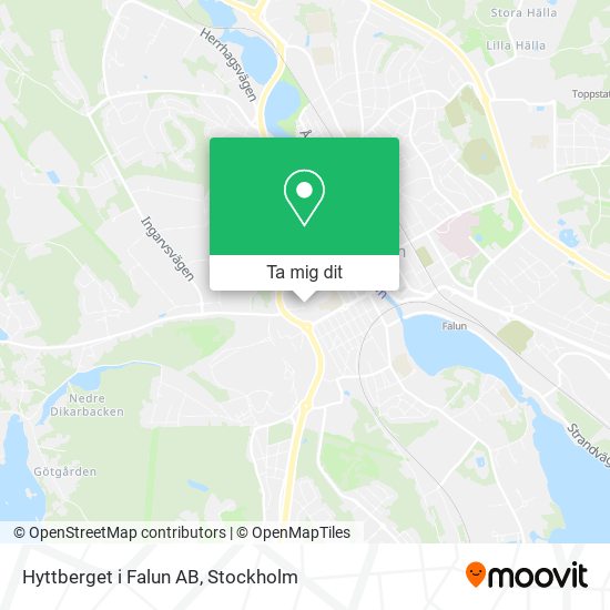 Hyttberget i Falun AB karta