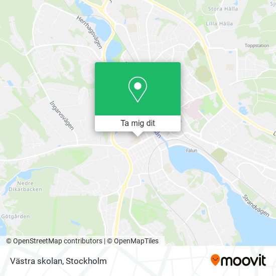 Västra skolan karta