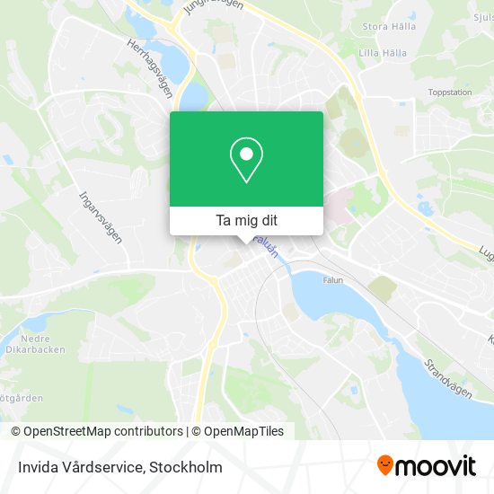 Invida Vårdservice karta