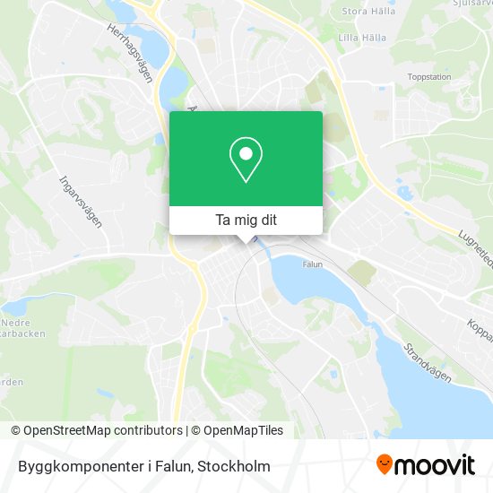 Byggkomponenter i Falun karta