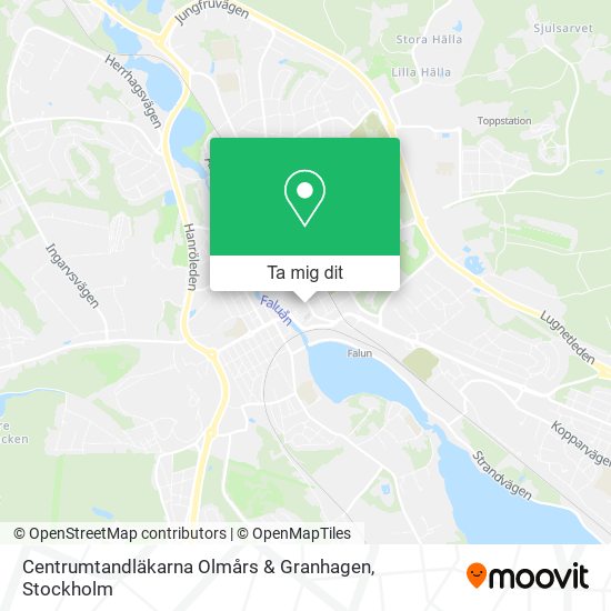 Centrumtandläkarna Olmårs & Granhagen karta