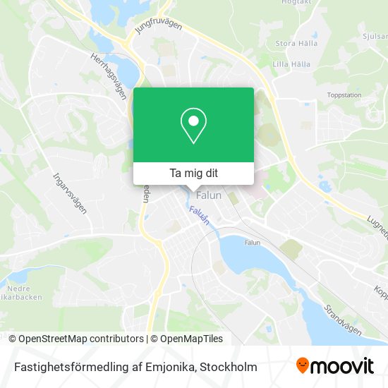 Fastighetsförmedling af Emjonika karta